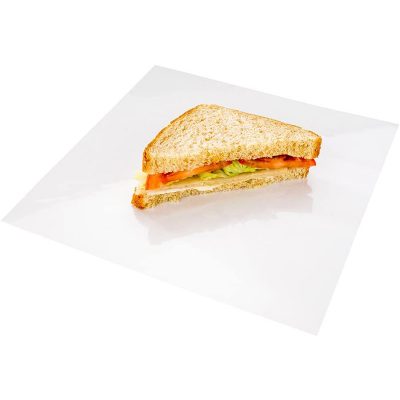 The softness of a plastic food sheet will help keep the shape of your sandwiches, without spilling or losing any of the veggies or sauces.