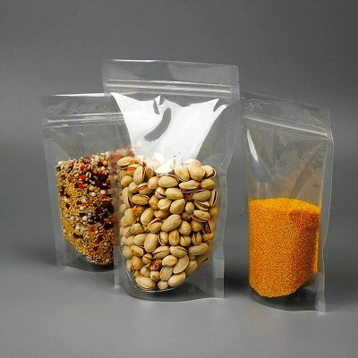 transparent bag for nuts packaging